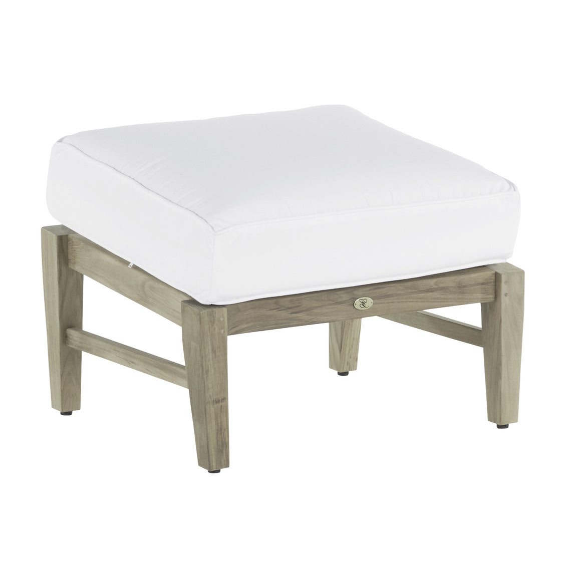 croquet teak ottoman