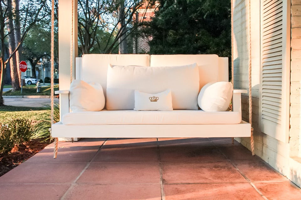 Wood Porch Swing Bed