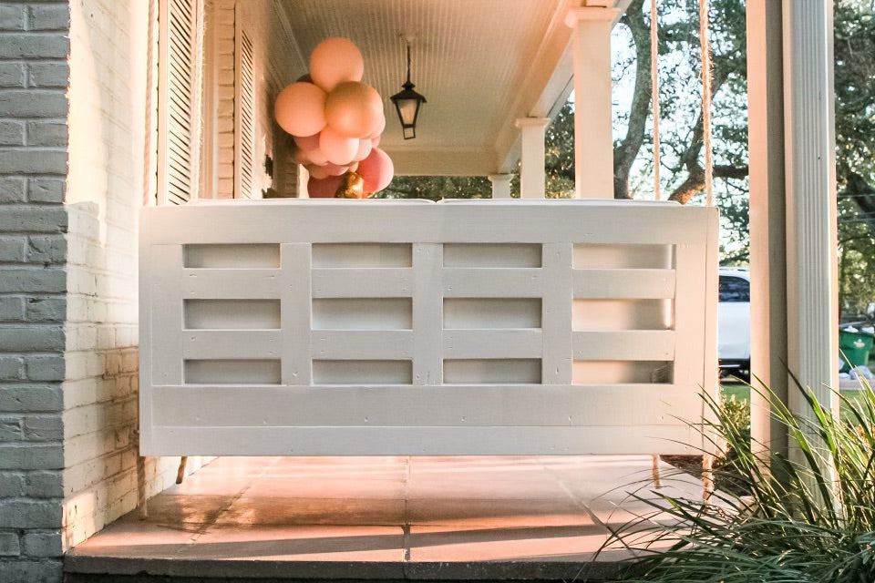 Wood Porch Swing Bed