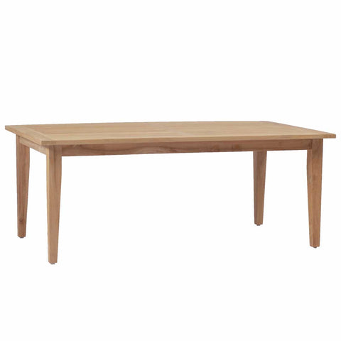 croquet teak rectangular farm table