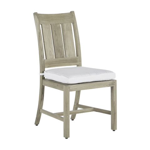 croquet teak side chair