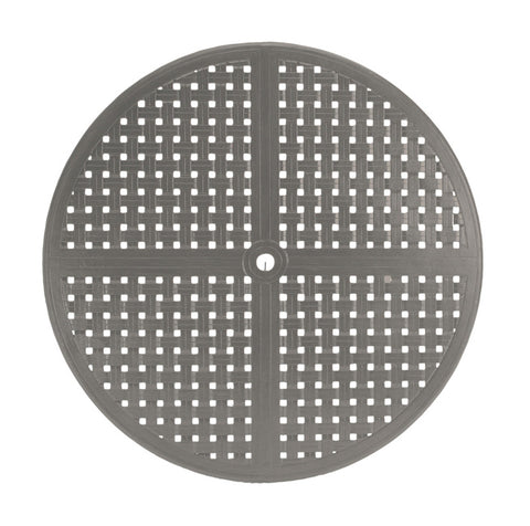 double lattice round tabletop